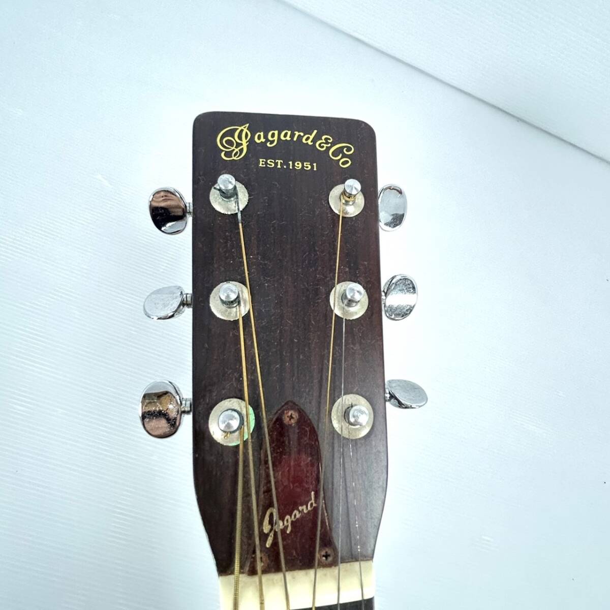 △gagard＆co アコスティックギター JD150 ソフトケース付き MFD.BY IIDA ヴィンテージ クラシックギター 弦楽器/管理03295A10-01260001の画像6
