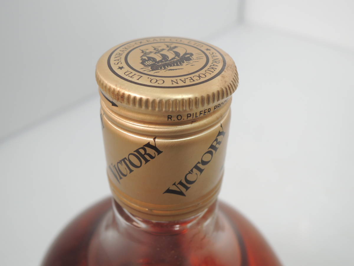 △未開栓 OCEAN WHISKY オーシャン ウイスキー VICTORY ヴィクトリー 760ml 42% 1級 三楽 箱あり 古酒/管理3624C12-01260001_画像3