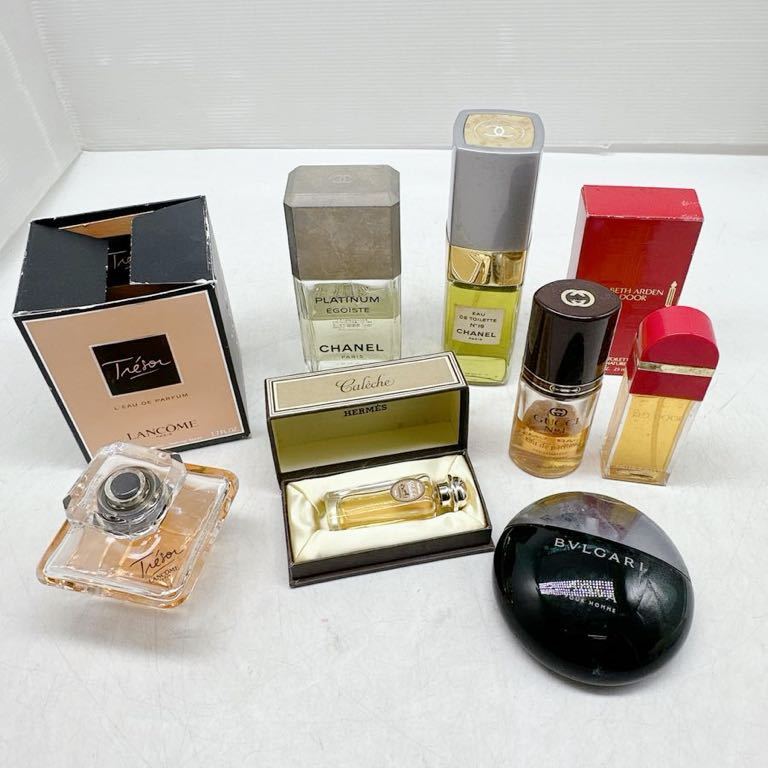 ブランド香水まとめ★HERMES／CHANEL／GUCCI／BVLGARI／ランコム／レッドドア EGOIST N°19 Caleche AQVA トレゾァ エルメス シャネル 中古の画像1