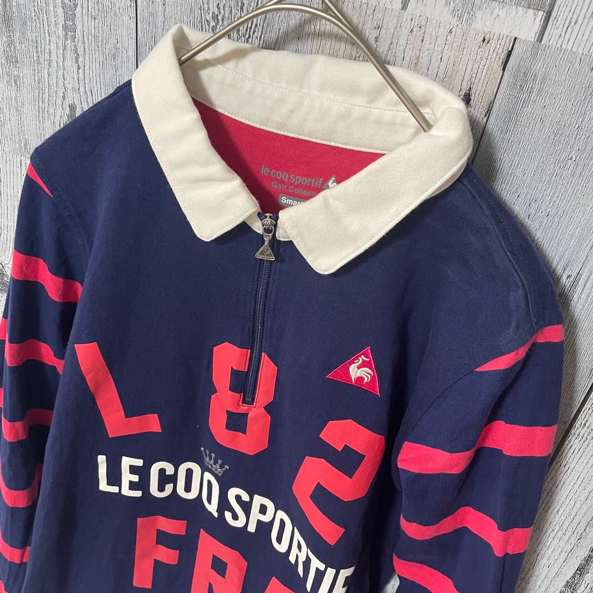 le coq sportif ルコックスポルティフ　ゴルフ　長袖シャツ　M ゴルフウェア 長袖ポロシャツ　スマートフィット