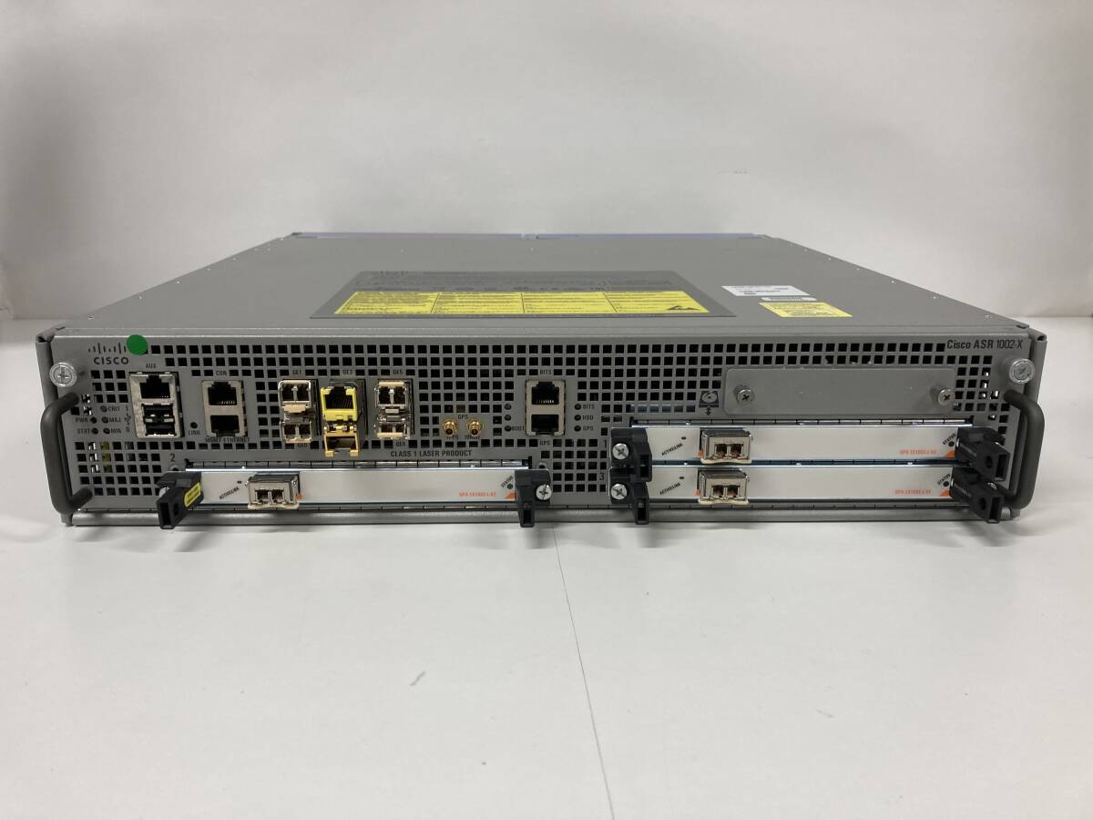 Cisco ASR 1002-X V03ネットワーク、Version 03.13.00.S、Cisco SPA-1X10GE-L-V2付き、初期化済み、動作確認済みの画像2