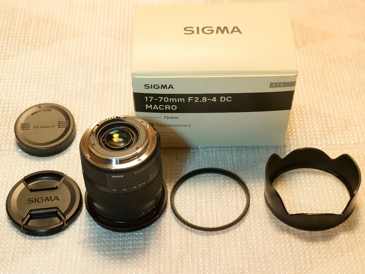 SIGMA 17-70mm F2.8-4 DC MACRO Contemporary forキャノン（美品）