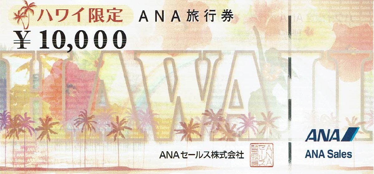 ハワイ限定 ANA旅行券【25年3月31日期限】額面30万円分セットの画像1