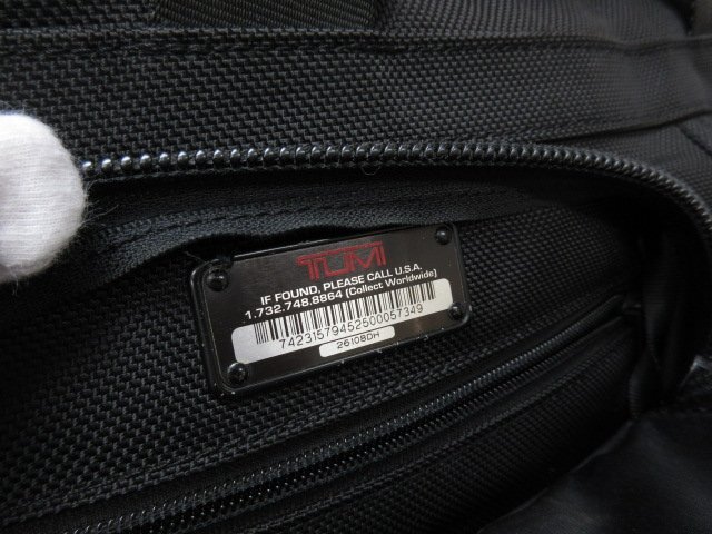 極美品 TUMI トゥミ ビジネスバッグ ハンドバッグ ショルダーバッグ バッグ ナイロン×レザー 黒 A4可 2WAY メンズ 69575_画像6