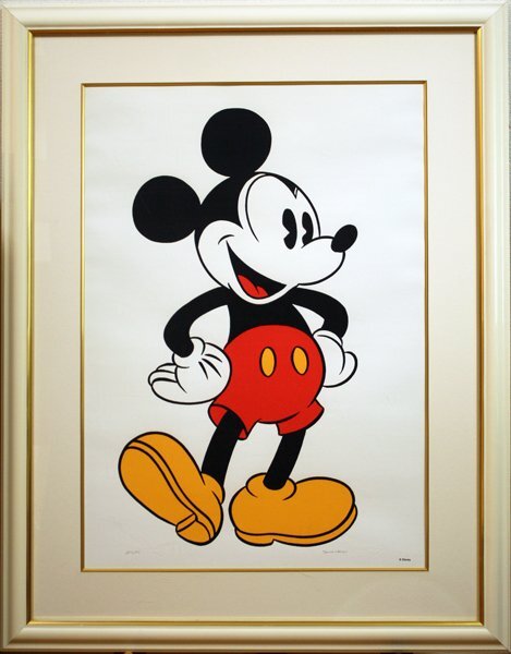 ★新入荷◆ディズニー 「ミッキーマウス」 Sowa&Reiser ディズニー公認 人気の図柄！シルクスクリーン Disney Mickey Mouse (O-105)★