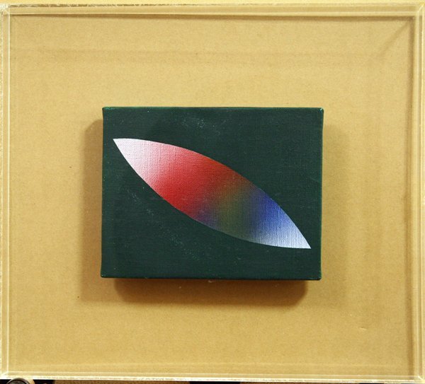 * last price cut * Izumi .[ green No.1] 0 number Osaka . large name ...! acrylic fiber box rare original picture oil painting Shigeru Izumi*