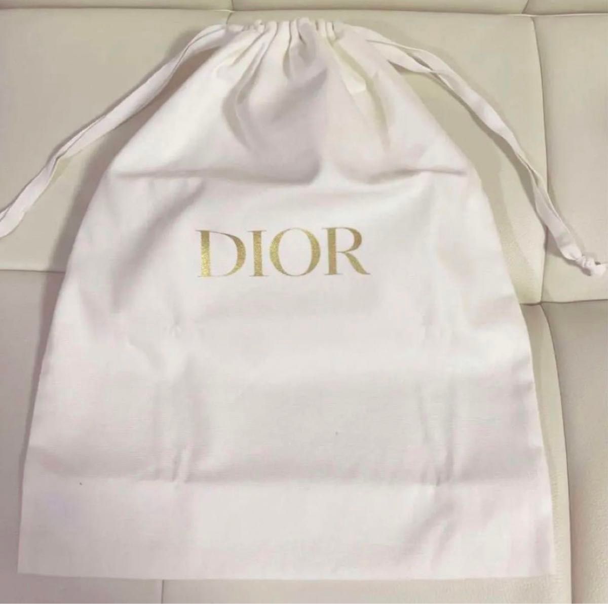 Dior  ディオール  巾着  袋  ポーチ  大きめ  ノベルティ 非売品 布袋