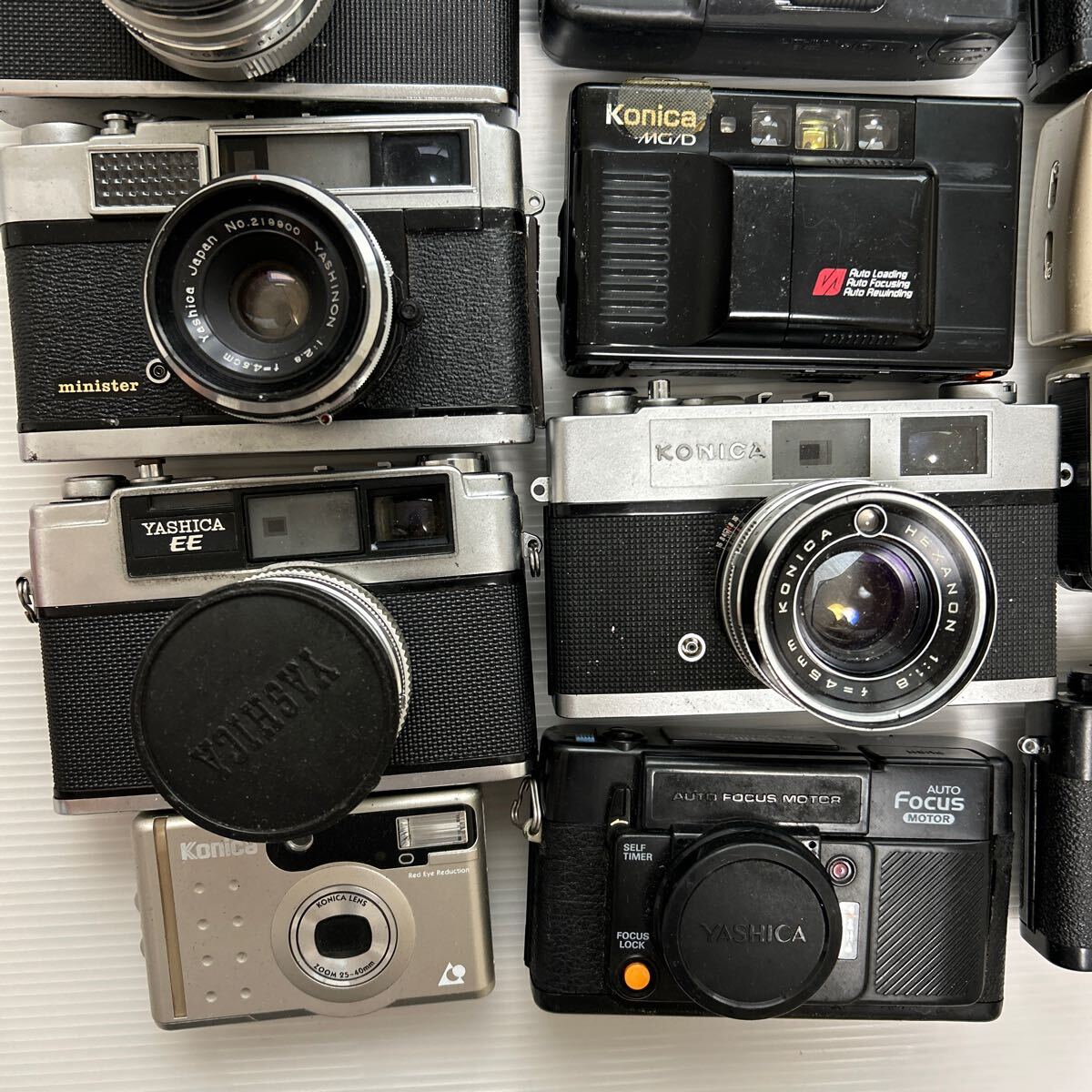 1円~フィルムカメラまとめ KONICA YASHICA MT-7 C35 EE minister FRⅡ AUTOREX MG/D SAKURA PAK300 Partner (ジャンク品 動作未確認 GK)の画像3