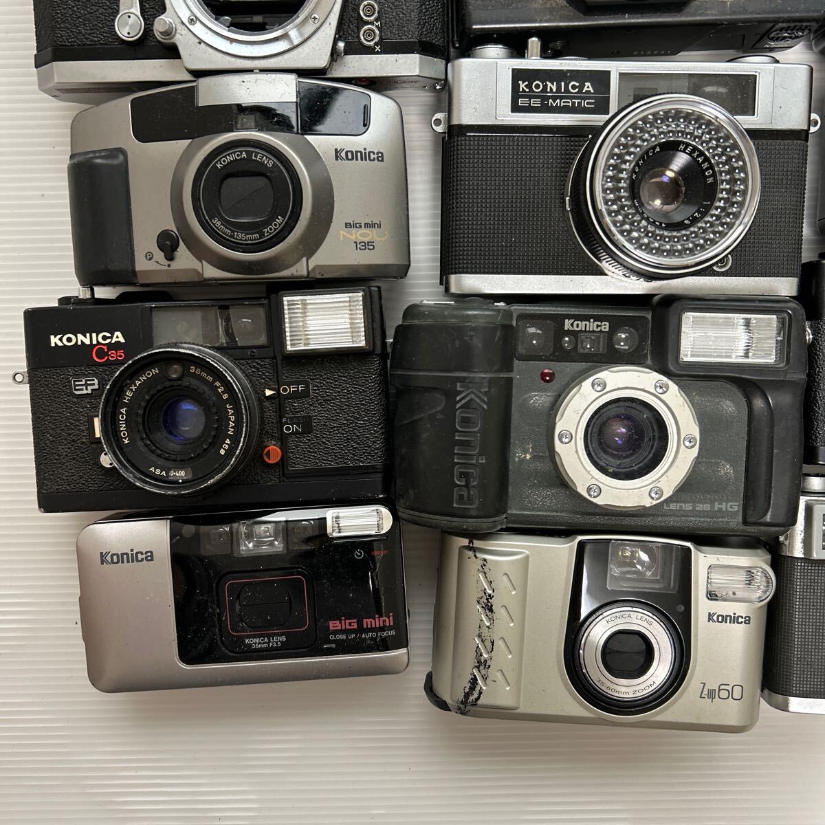 1円~フィルムカメラまとめ KONICA コニカ C35 mini FTA MT-7 Z-up AF3D Revio など (ジャンク品 動作未確認 GK)の画像3