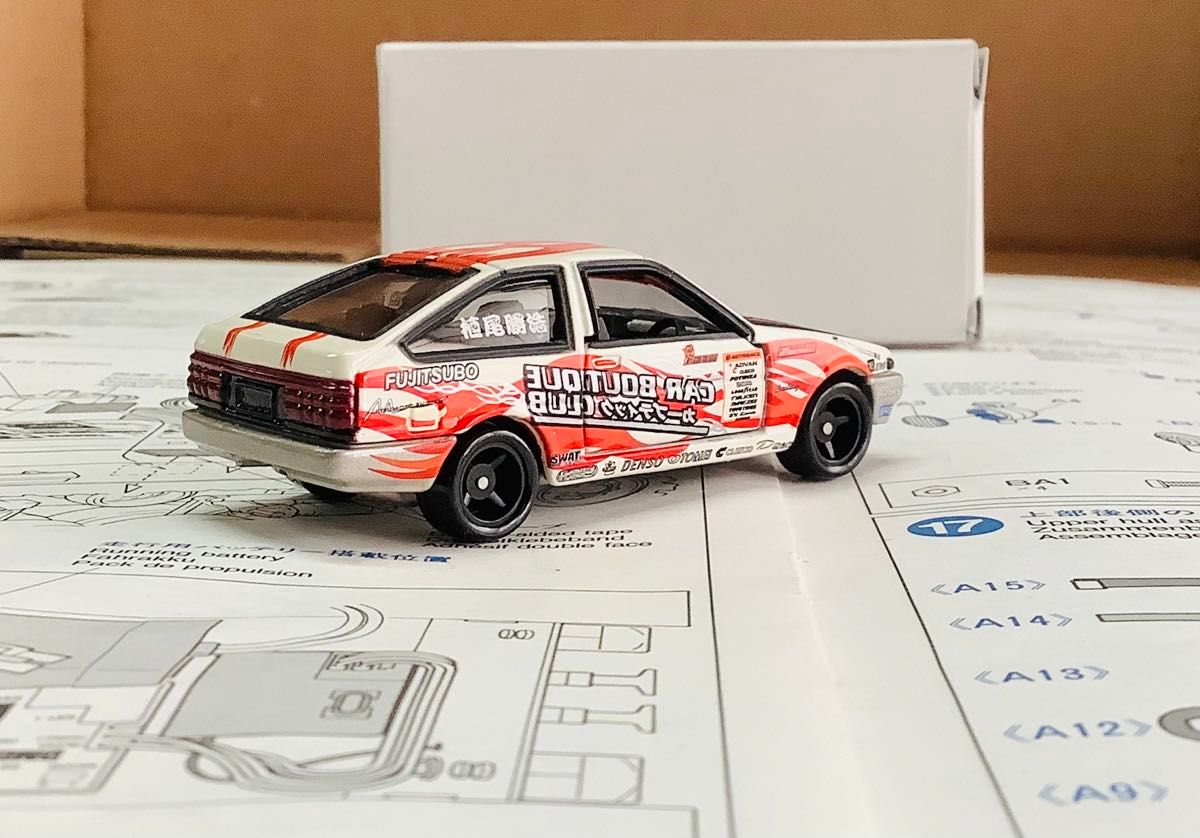 ミニカー　トミカ　トヨタ　スプリンタートレノ　AE86 D1GP TOMY  TRUENO TOYOTA