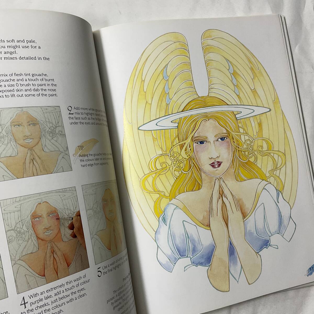 ★手芸本■送料無料 絶版 TOLE トール デザイン■水彩で描く天使 Painting Angel in Watercolor ハードカバー ■ARTBOOK_OUTLET■K2-209