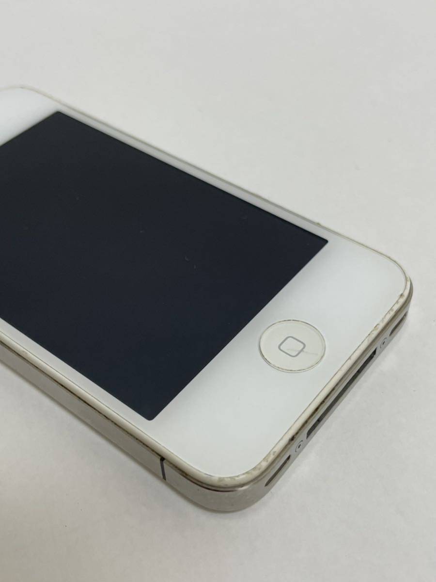 iPhone4S ホワイト 16GB モデル MD239J/A A1387 判定◯ 充電配線 起動確認済み SIM無し _画像4