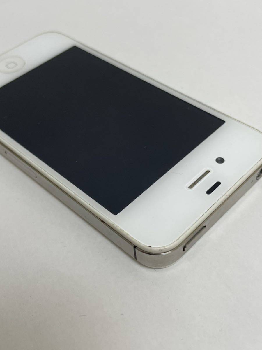 iPhone4S ホワイト 16GB モデル MD239J/A A1387 判定◯ 充電配線 起動確認済み SIM無し _画像5