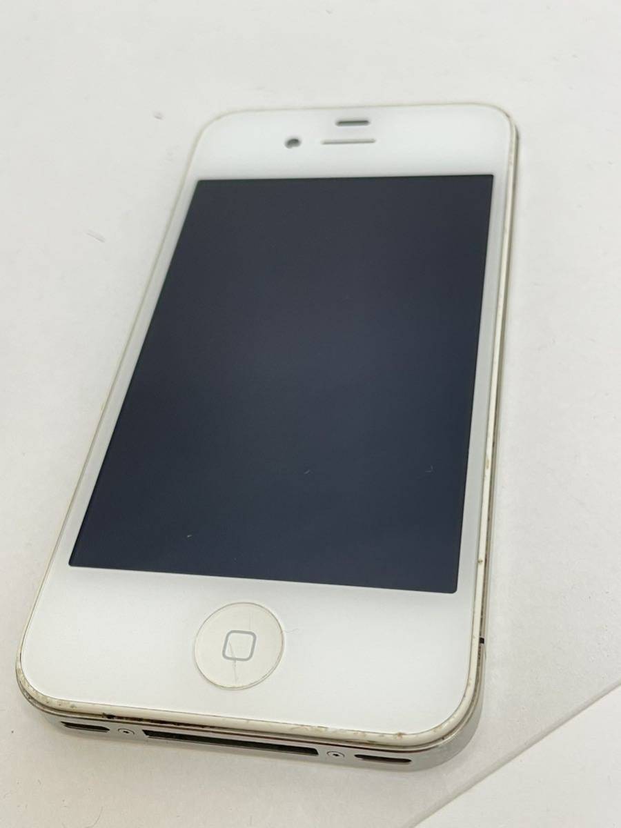 iPhone4S ホワイト 16GB モデル MD239J/A A1387 判定◯ 充電配線 起動確認済み SIM無し _画像2
