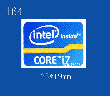 即決164【 intel Core i7 】エンブレムシール追加同梱発送OK■ 条件付き送料無料 未使用の画像1