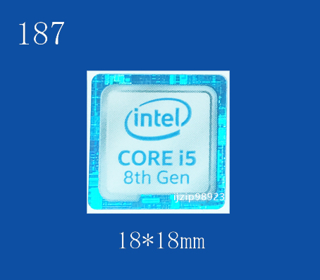 即決187【 CORE i5 8th Gen 】エンブレムシール追加同梱発送OK■ 条件付き送料無料 未使用_画像1