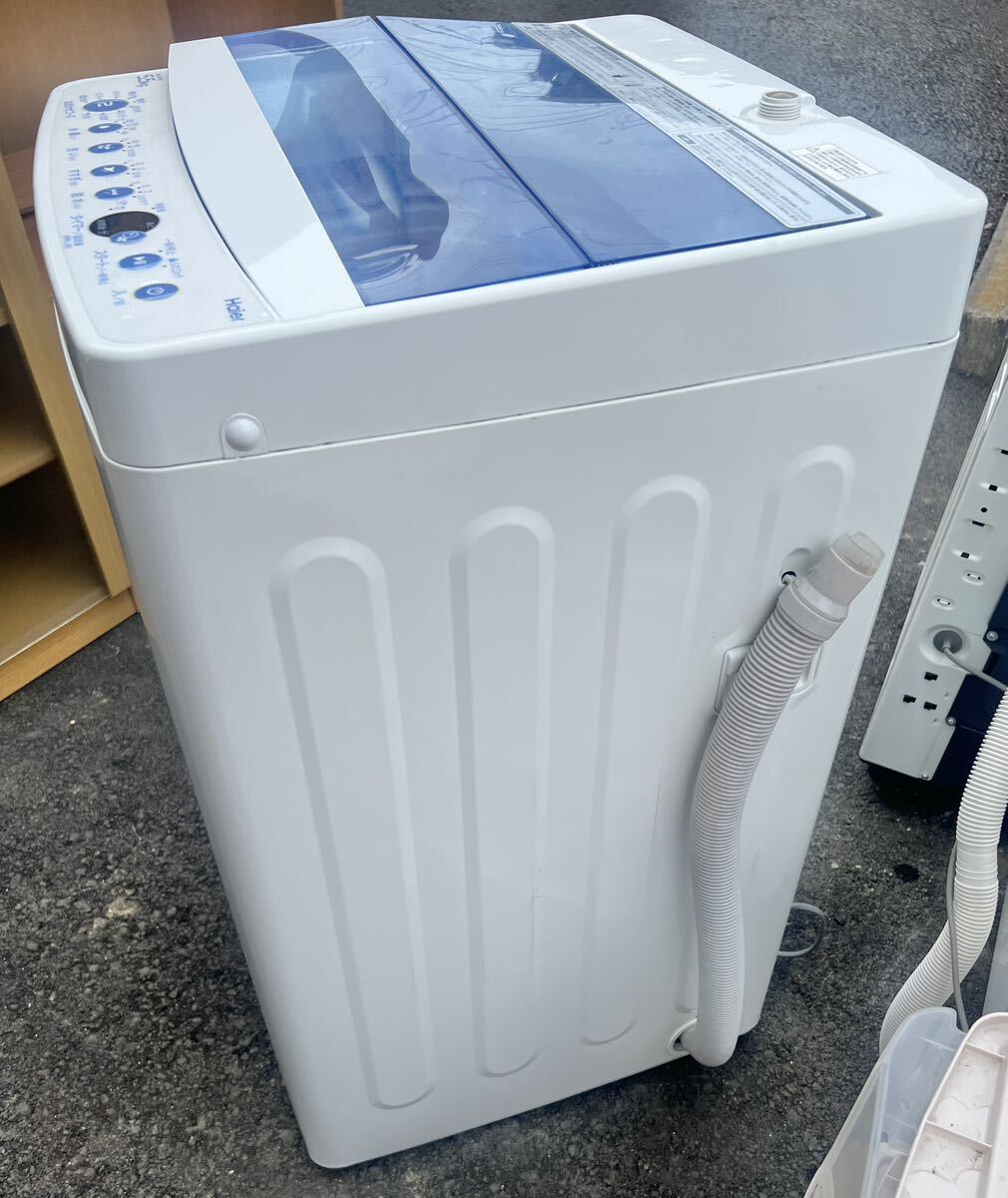 △ 動作品 2020年製 Haier ハイアール 全自動電気洗濯機 JW-C55FK 5.5kg ホワイト_画像5