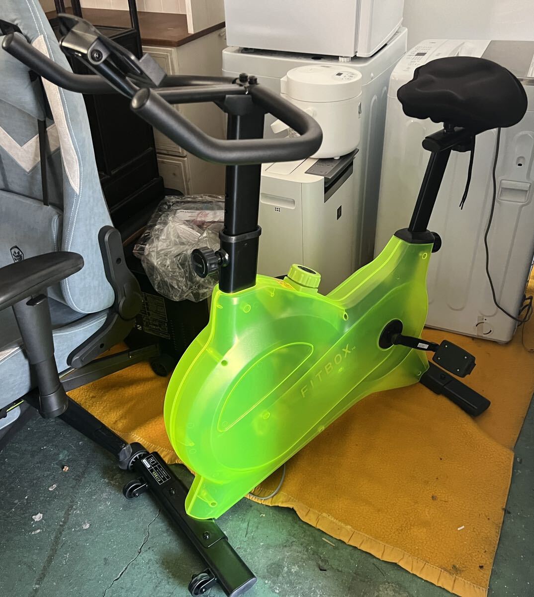 △ 動作品 FITBOX LITE 第3世代 ？ LEMONADE FBX-001 フィットネスバイク スピンバイク ダイエット器具 トレーニング トレーニングバイクの画像6