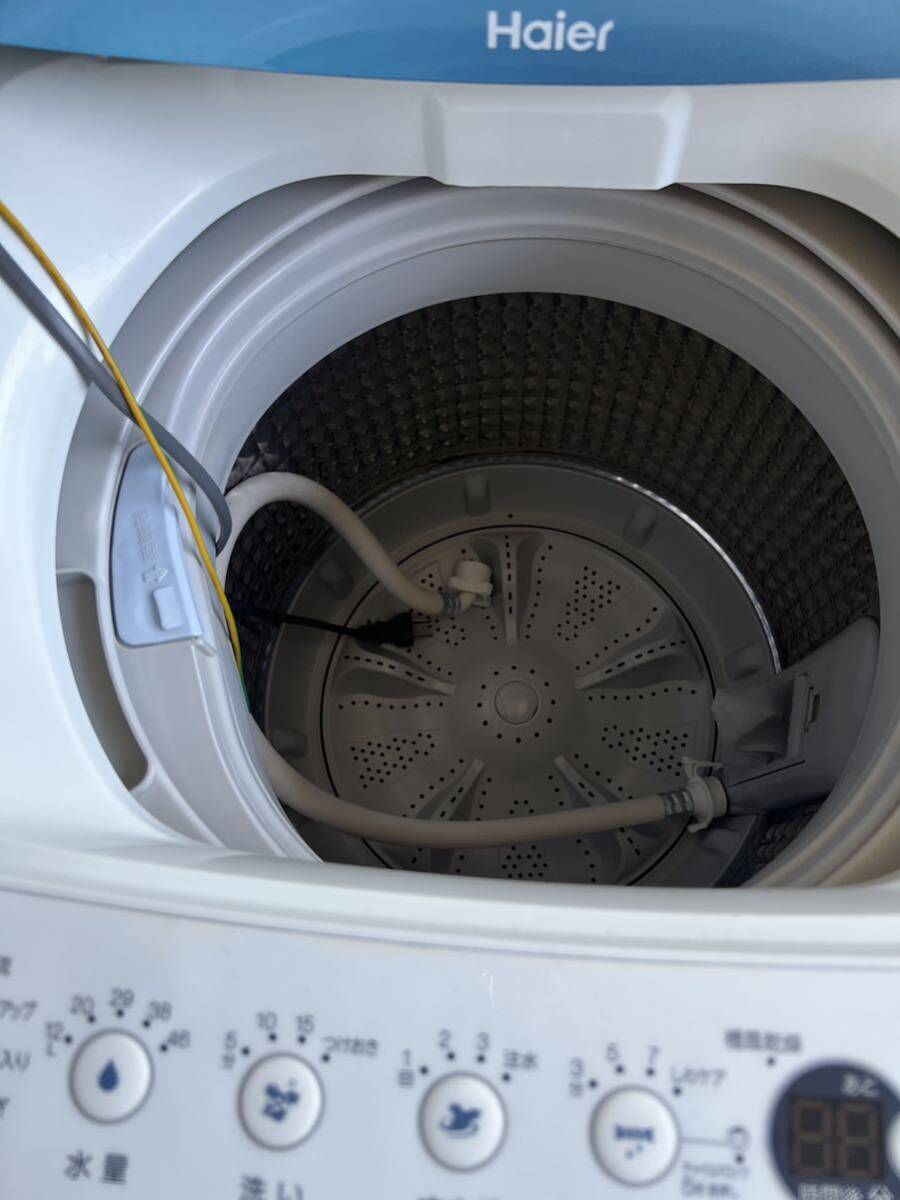 △ 1円スタート 動作品 Haier ハイアール 全自動洗濯機 洗濯機 JW-C55A 2019年製 5.5kg_画像3