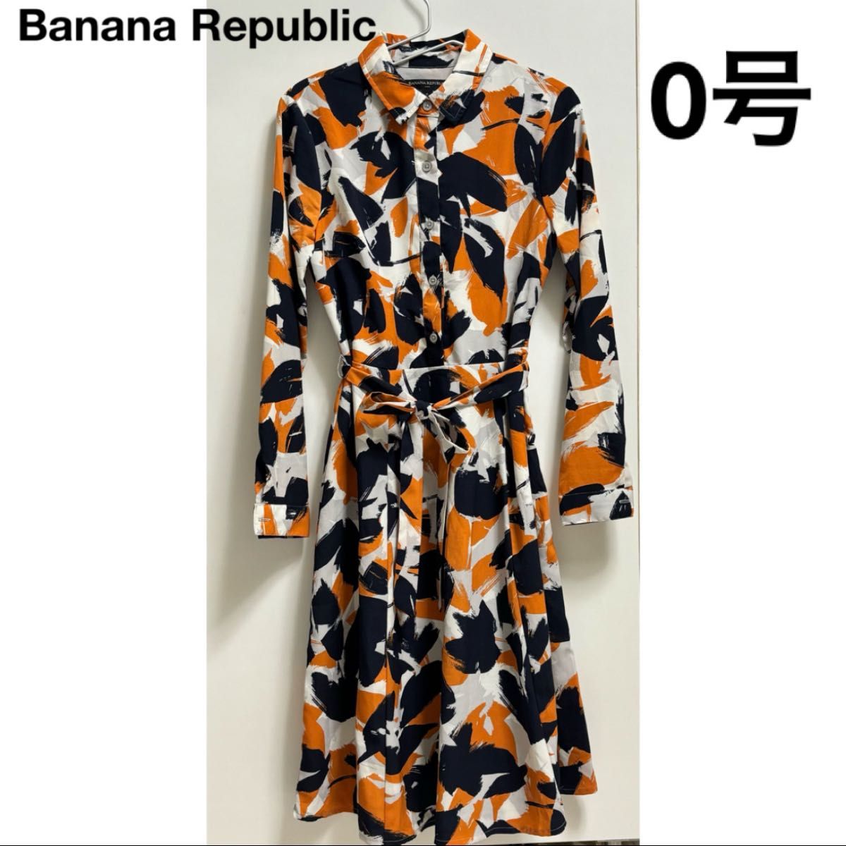 春物　バナナリパブリック　膝下ワンピース Banana Republic