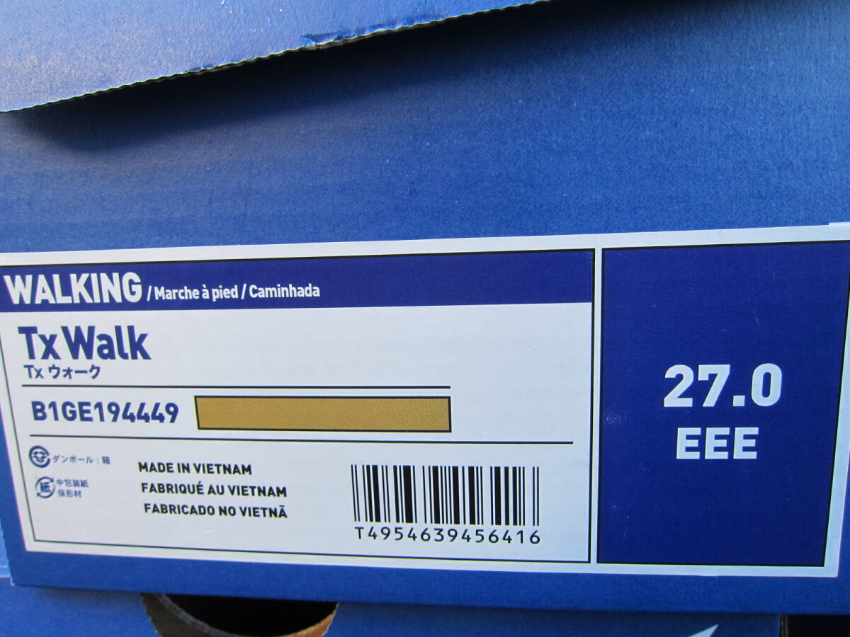  новый товар с коробкой mizuno Mizuno TX walk прогулочные туфли спортивные туфли 27cm бежевый E2403D