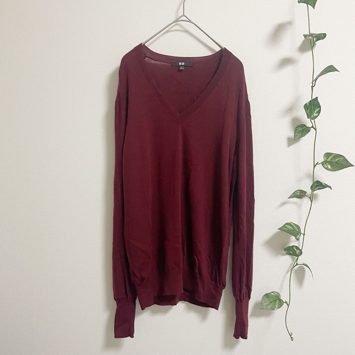 UNIQLOユニクロ エクストラファインメリノVネックセーター UNIQLOユニクロ エクストラファインメリノVネックセーター