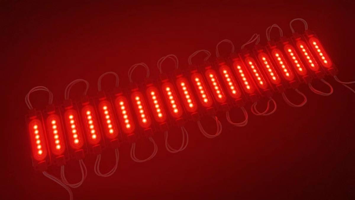 24V 5730COBLED 60個セット 赤 レッド LEDダウンライト タイヤ灯 ランプ 防水作業灯 シャーシマーカー 新品の画像2