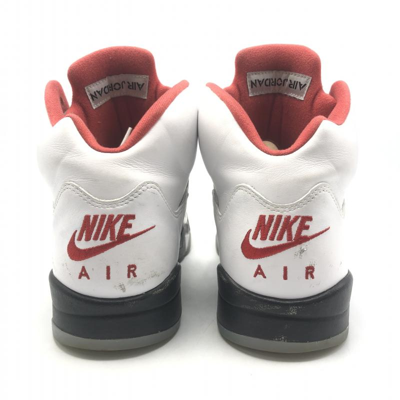 【中古】NIKE AIR JORDAN5 Retro Fire Red 28cm DA1311-102[240010423583]_画像3