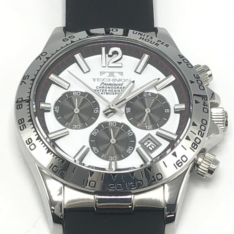 [ б/у ]TECHNOS TP0801SW наручные часы черный белый серебряный Tecnos [240010423059]