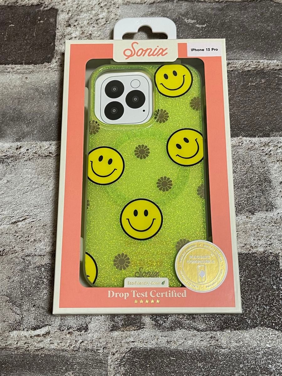 【新品未使用品】Sonix スマイリーイエローケース iPhone 13 Pro用 MagSafe対応