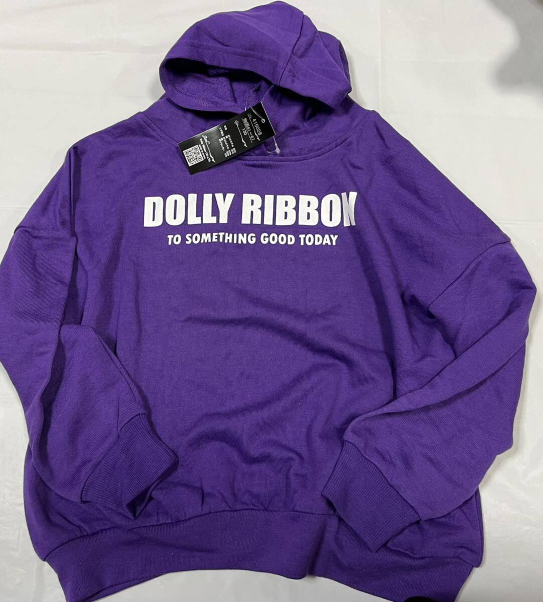 ★3825*激安sale!!新品 こども服 　パーカー長袖トレーナーsize130　1枚★Dolly ribbon(定価2850円)_画像1