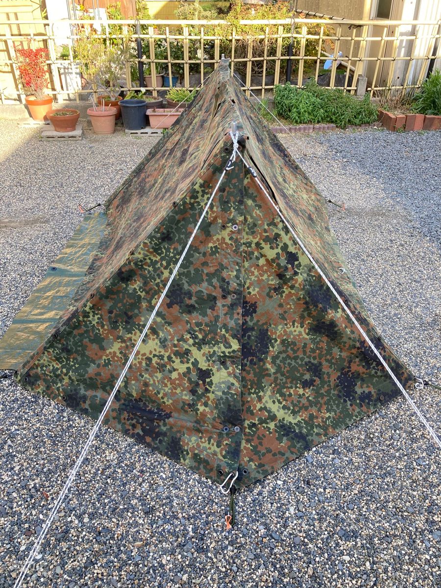 ドイツ軍 パップテント & ポール 前面ファスナー加工済|Yahoo ドイツ軍 パップテント & ポール 前面ファスナー加工済|Yahoo