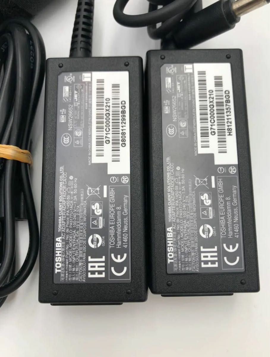 東芝 PA5177U-1ACA 19V 2.37A 45W 純正ACアダプター ダイナブック用  便利なL字型 中古