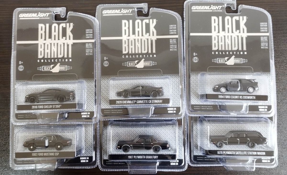 TADCT　GREENLiGHT グリーンライト 1/64 BLACK BANDIT 6個セット_画像1