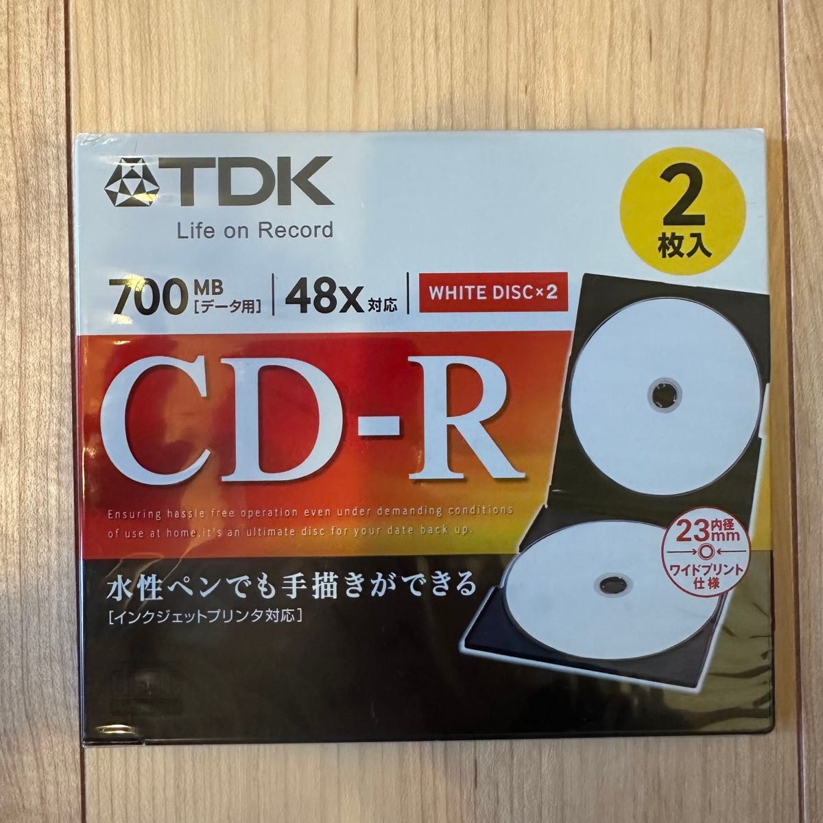 【新品未使用】CD-R 2枚入り　CD-RW 1枚　TDK  700MB