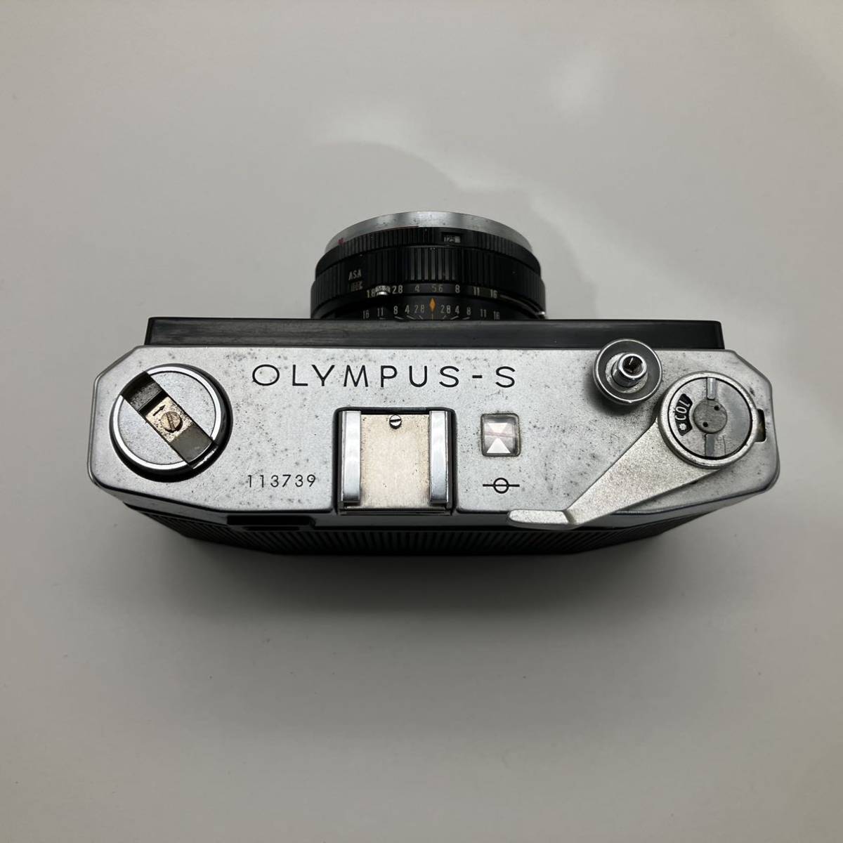 ◯【売り切り】OLYMPUS（オリンパス）フィルムカメラ OLYMPUS-S lens G.Zuiko 1:1.8 f=4.2cm_画像3