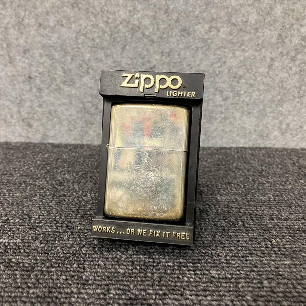 ◎【売り切り】Zippo（ジッポー）オイルライター KINGDOM OF HAWAI COAT OF ARMS STERLING シルバー 喫煙具_画像1