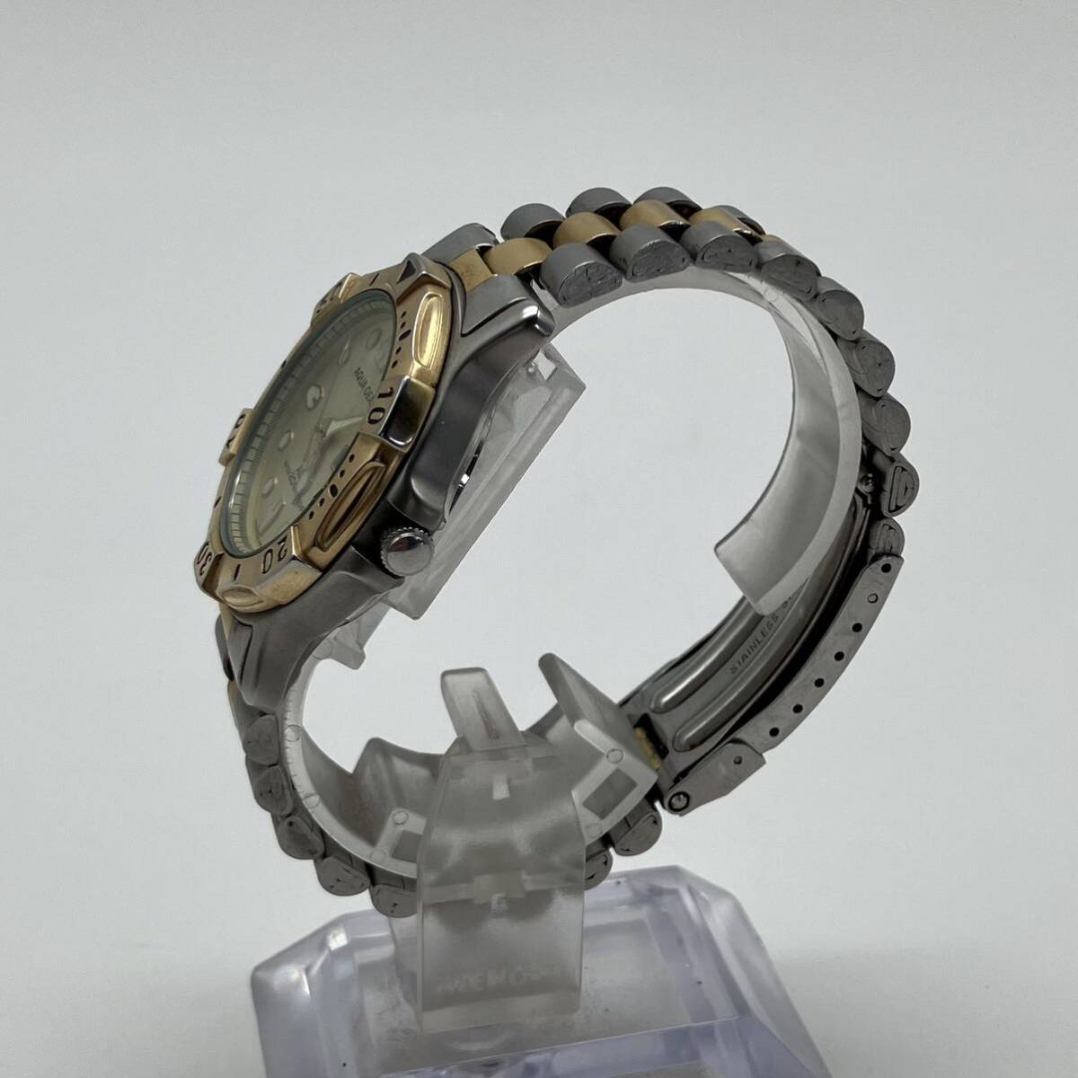 ◯【売り切り】ALBA（アルバ）メンズ腕時計 AQUA GEAR アクアギア V348-6A50 QZ ※ジャンク品_画像3
