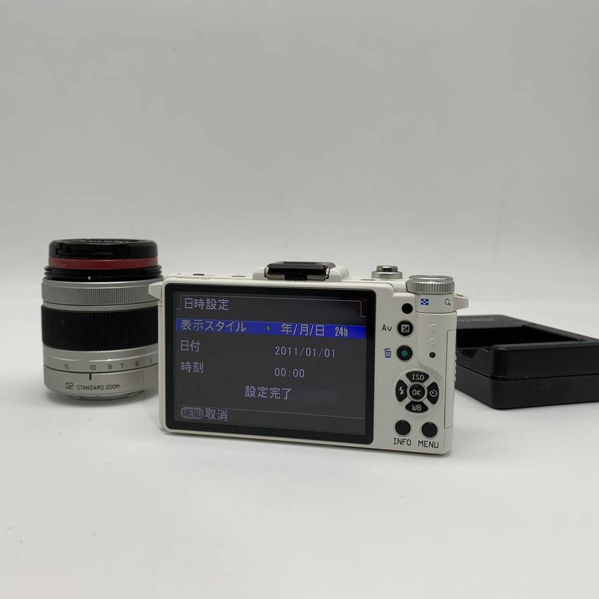 ◇【売り切り】PENTAX（ペンタックス）ミラーレス一眼 PENTAX Q lens SMC PENTAX 1:1.9 8.5mm AL［IF］1:2.8-4.5 5-15mm ED AL［IF］_画像2