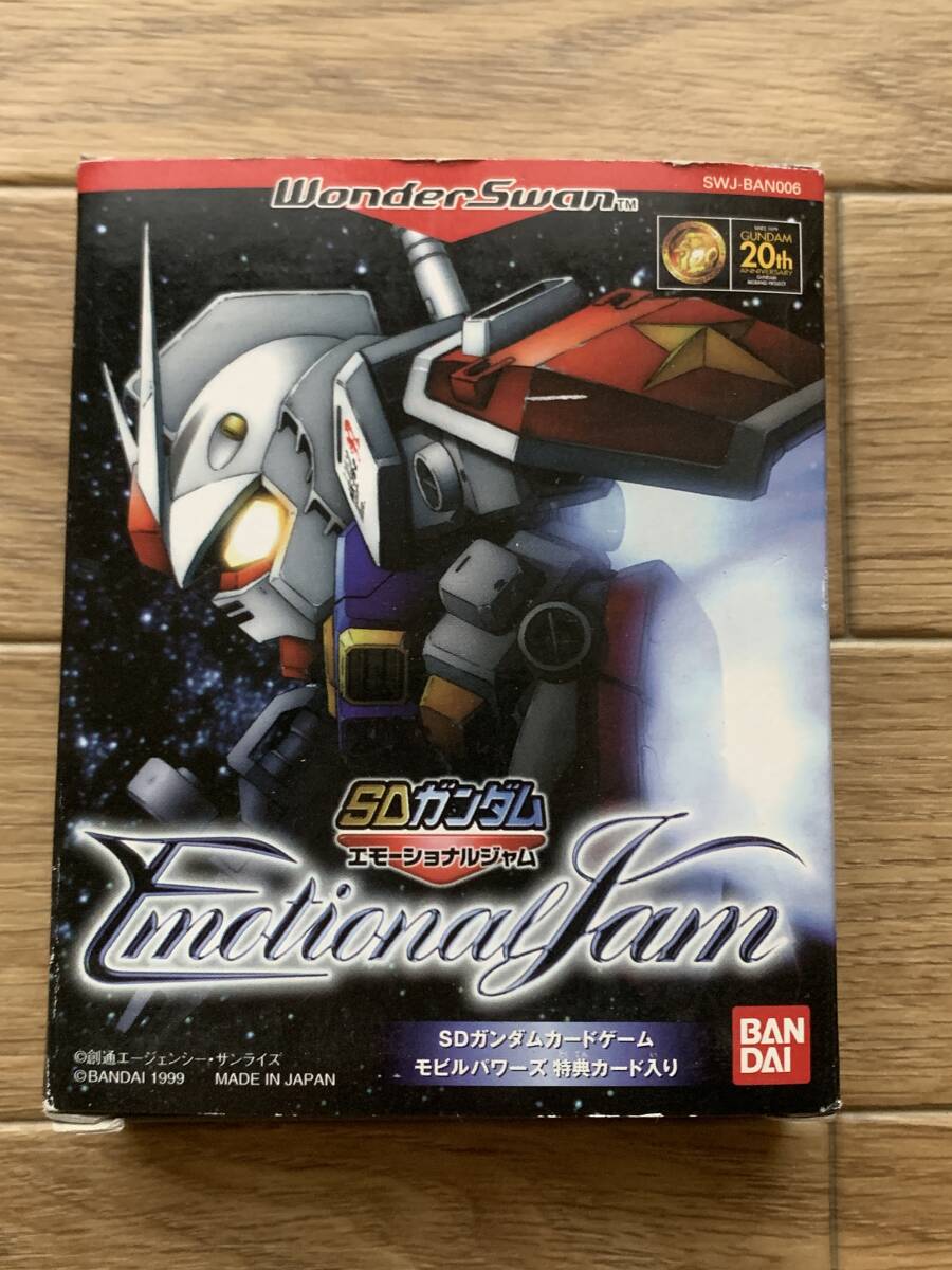 SD Gundam emo -shonaru джем WonderSwan Wonder Swan soft коробка * инструкция имеется /AC
