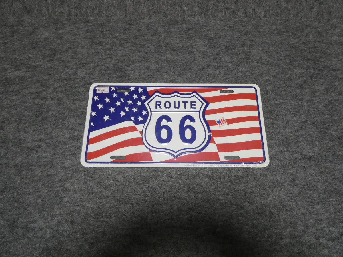 USED品:ルート66 ROUTE 66 ブリキ サイン プレート アルミ スチール製 看板 4点セット_画像5