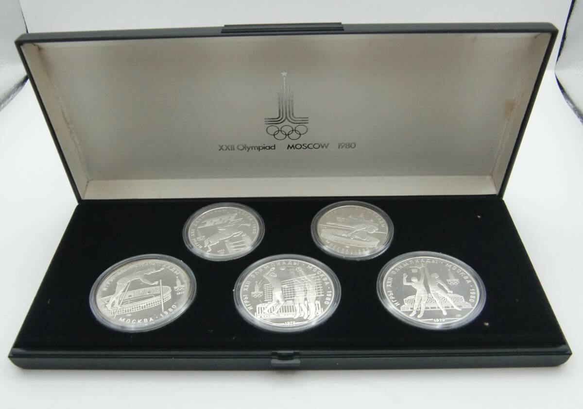 ◇1980年 モスクワオリンピック記念メダル 5種セット◇md366の画像1