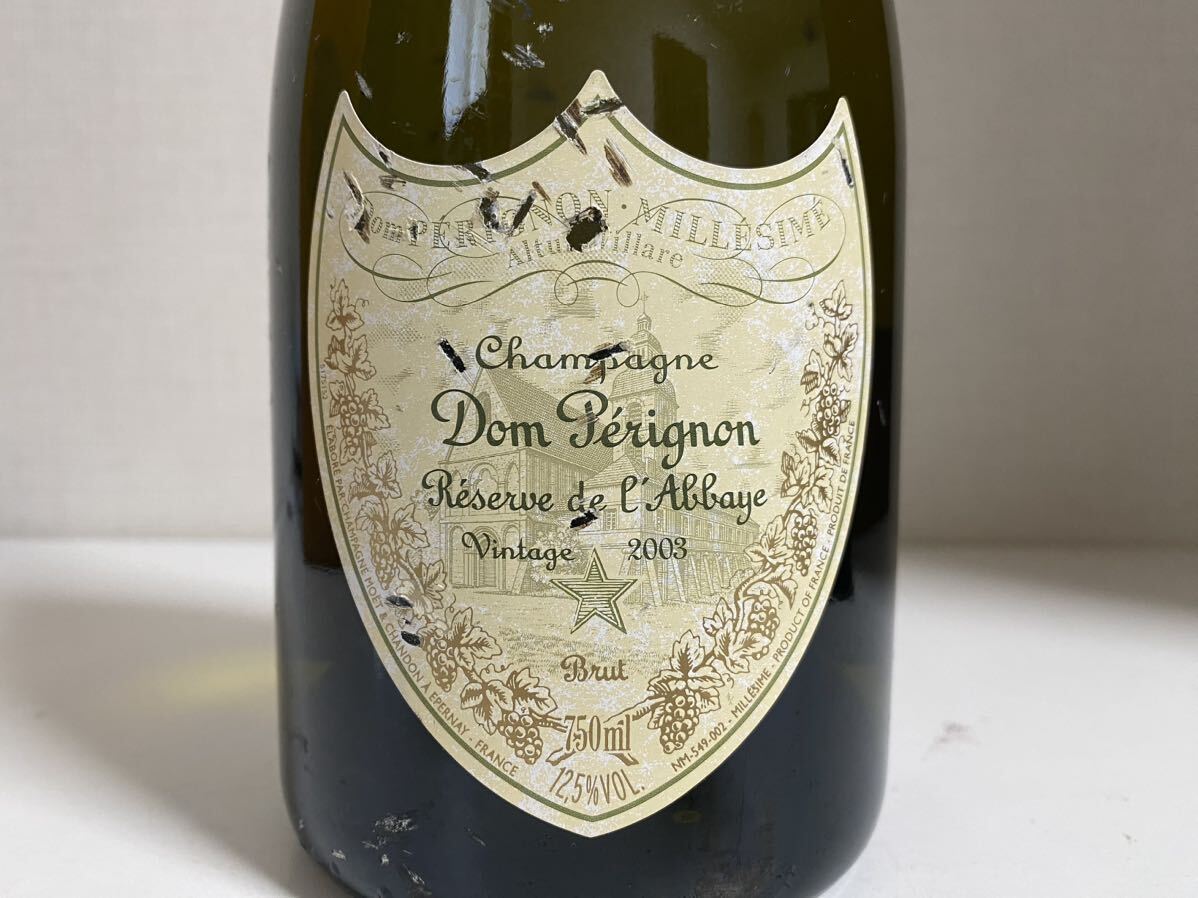 【古酒・未開栓】Dom Perignon ドンペリニヨン レゼルヴ ド ラベイ ゴールド 2003 750ml 12%ドンペリ 木箱付き_画像3