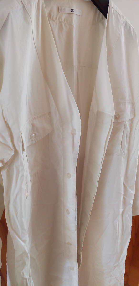 【SLY】白のロングシャツ_画像3