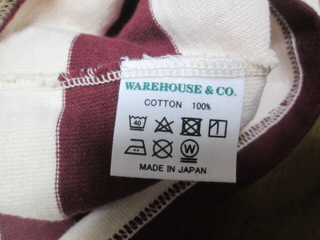 WAREHOUSE ウエアハウス WARE HOUSE ダックディガー DUCK DIGGER ボーダー 7分袖 七分袖 4051 Tシャツ ロンT 長袖Tシャツ 40_画像4