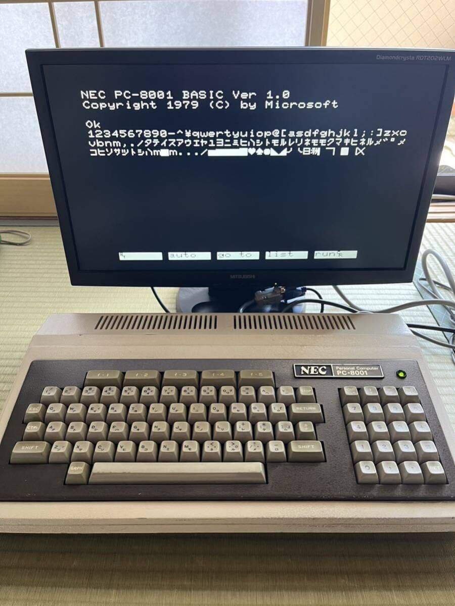 NEC レトロパソコン pc-8001本体のみ。起動確認済ですがジャンク。_画像3