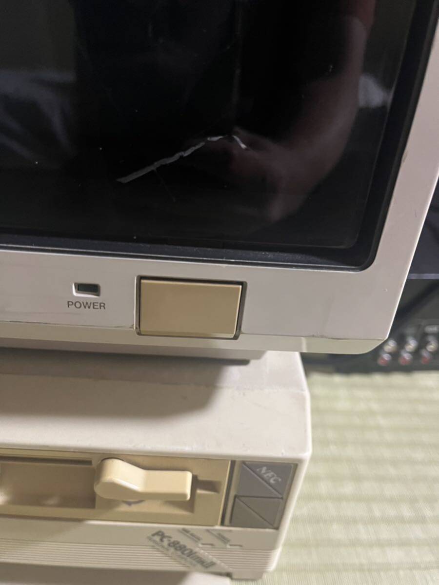 レトロパソコンモニター NEC PC-KD551起動し写りましたがジャンク_画像6