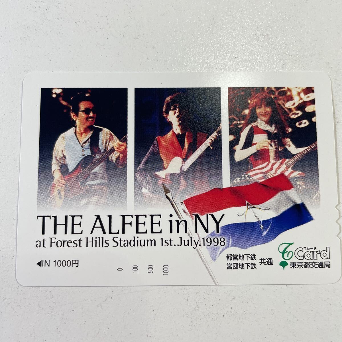 k★送料無料★新品未使用【東京都交通局 Tカード THE ALFEE in NY 1998】 営団地下鉄 都営地下鉄の画像4