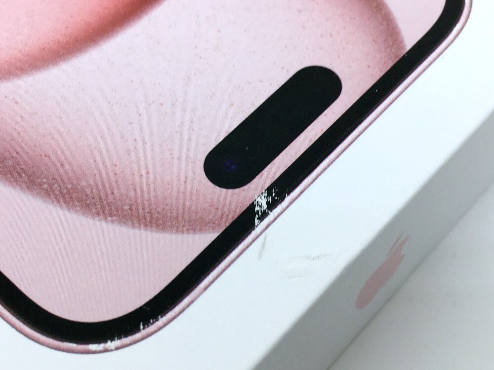 ■【同梱可】【60】ほぼ未使用 設定のみ Apple iPhone15 128GB ピンク Softbank SIMフリー MTMJ3J/A △判定 赤ロム保証 ※外箱にややキズ_画像7