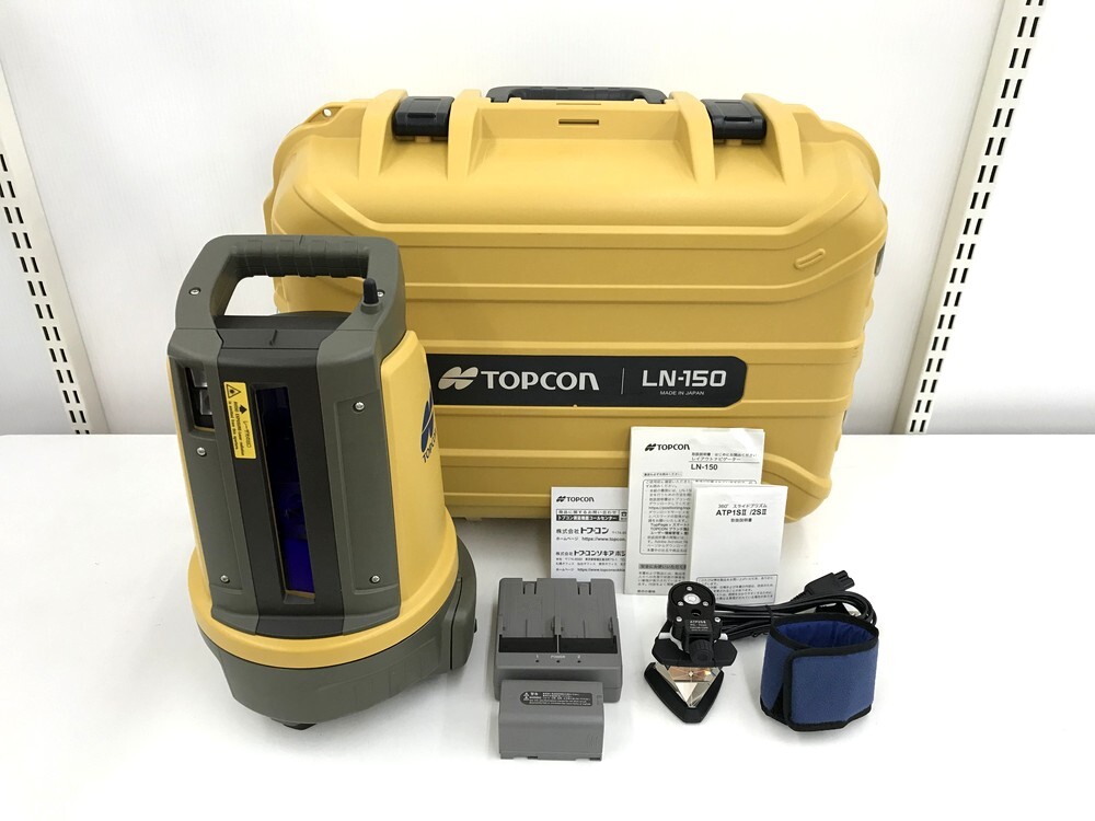 【同梱不可】【140】中古品 トプコン TOPCON LN-150 レイアウトネビゲーター/ATP2SII スライドプリズム 杭ナビ レーザー墨出し器の画像1